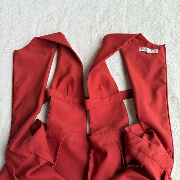 House of CB Alexis Sleeveless Orange Jumpsuit M - Picture 10 of 14